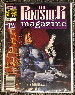 #ad #ad The Punisher 1989 Marvel Comics Magazine Format Nice Book See Pics 1st Issue $9.99