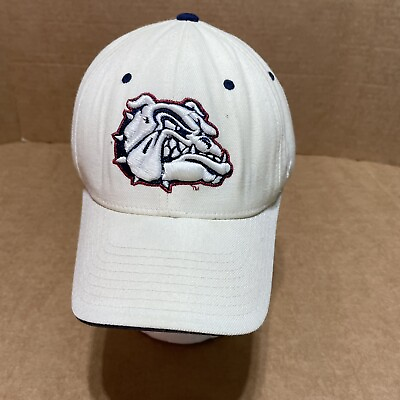 #ad Gonzaga University Fitted Hat 7 5 8 White Zags Logo Zephyr Wool Blend Bulldogs $11.95