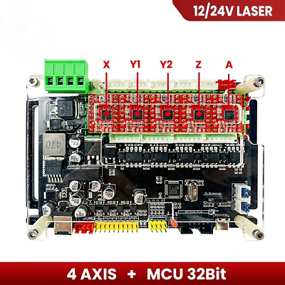 #ad GRBL 4 Axis Stepper Motor Driver Controller For CNC Router Laser Engraver Cutter $28.49