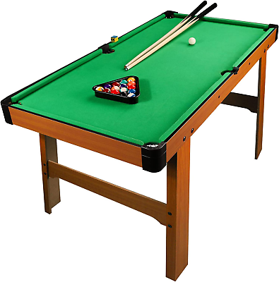 #ad 48quot; Green Mini Pool Table Billiard Tables Includes 21 Billiards Equipment Acces $198.99