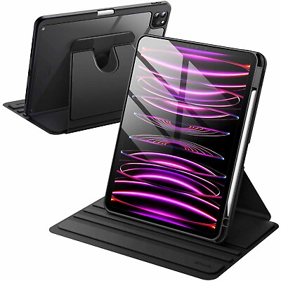 #ad 360 Degree Rotating Case for iPad Pro 11 Inch 4th 3rd gen with Pencil Holder $18.99