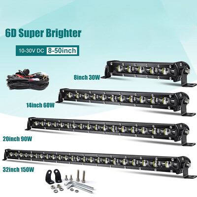 #ad Super Bright LED Light Bar 6D 8 50inch Auto Driving Lights $46.89