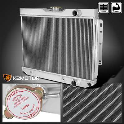 #ad Fits 1959 1963 Chevy Impala 1960 1965 Biscayne 2 Row Aluminum Cooling Radiator $122.27