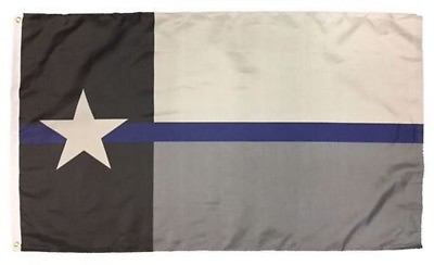 #ad 3x5 3#x27;x5#x27; Wholesale 2 Pack State of Texas Police Thin Blue Line Flags Flag $14.88