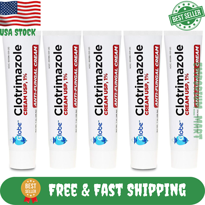 #ad 5 Pack Anti Fungal Cream Cure Athletes FootJock ItchCompare to Lotrimin AF 1% $9.29