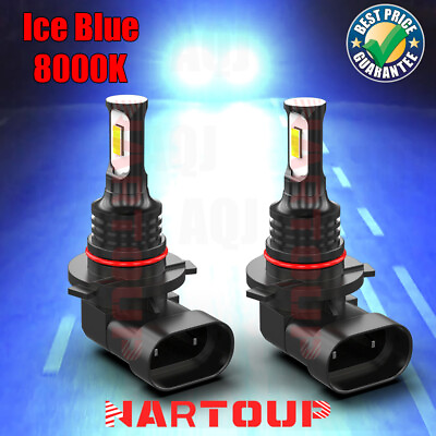 #ad Pair H10 LED Fog Driving Light Bulbs Kit 9145 9140 Blue 8000K Super Bright 120W $15.99