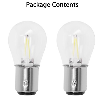#ad 2pcs 1157 12V Car LED Light Bulbs Stop Brake Parking Lamps White Replacements $7.36