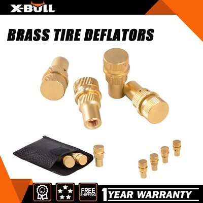 #ad X BULL Brass Tire Deflators Kit Automatic Adjustable Tyre Deflator 0 90psi $9.90