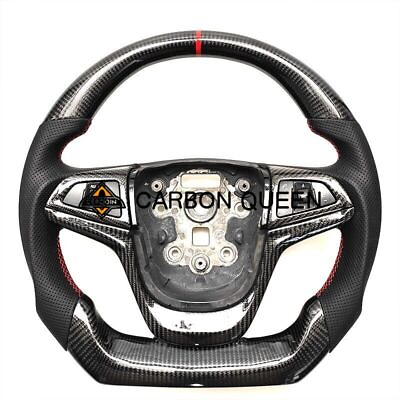 #ad carbon fiber with LEATHER steering wheel for CHEVY SS SV6VF2 Holden VF HSV $378.00