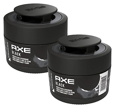 #ad AXE Black Car Air Freshener Gel Can Odor Eliminator for Strong Odor 2 Packs $11.71