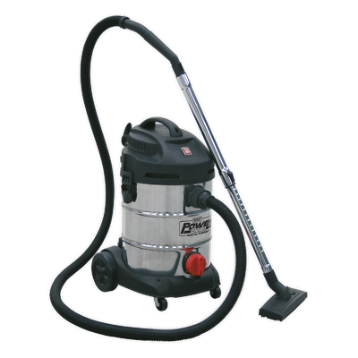 #ad Sealey Vacuum Cleaner Industrial 30L 1400W 230V Stainless Drum Garage Worksho... GBP 191.94