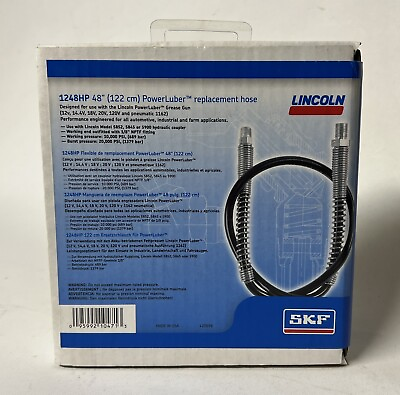 #ad NEW Lincoln PowerLuber Grease Gun 48” Replacement Hose 1248HP $39.99