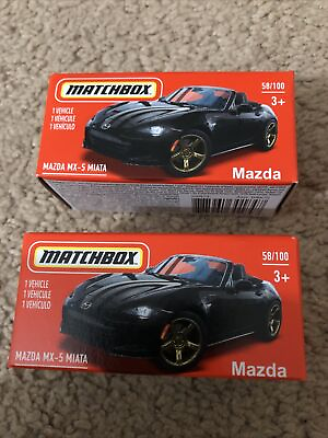 #ad 2021 MATCHBOX MAZDA MX 5 MIATA BLACK POWER GRAB 2 Car Set $24.95
