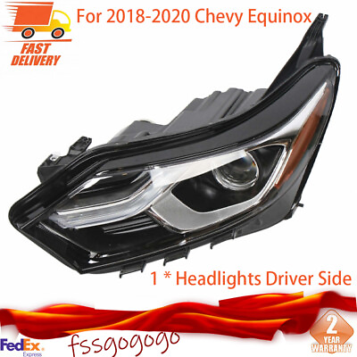 #ad Driver Side Left Fits 2018 2019 2020 Chevy Equinox Front LH Headlight Headlamp $81.00