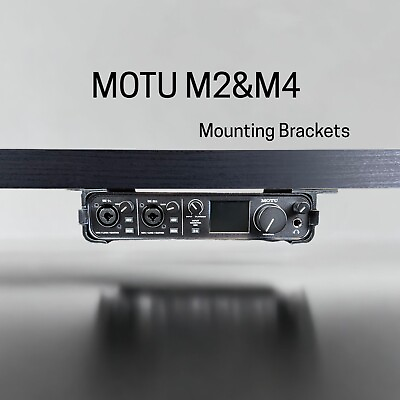 #ad Motu M2 amp; M4 Under Desk Audio Mount Reversible Screws included Easy Install $17.99