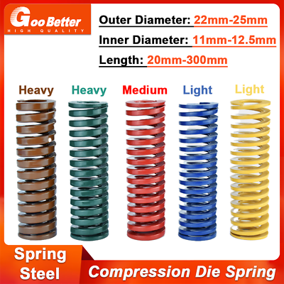#ad Heavy Load Duty Compression Die Spring Mould 22 25mm Diameter amp; Up To 300mm Long $7.79