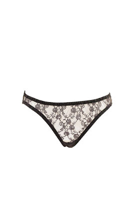 #ad AGENT PROVOCATEUR Womens Briefs Sheer Floral Printed Grey Size S C $85.49