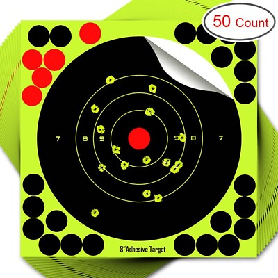 #ad 50Pack Shooting Targets Splatter Paper Shots Burst Gun Shoot Rifle Highwild $18.99