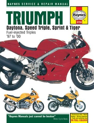 #ad Triumph Daytona Speed Triple Sprint amp; Tiger 885 955cc #x27;97 to #x27;05 : Service ... $48.54