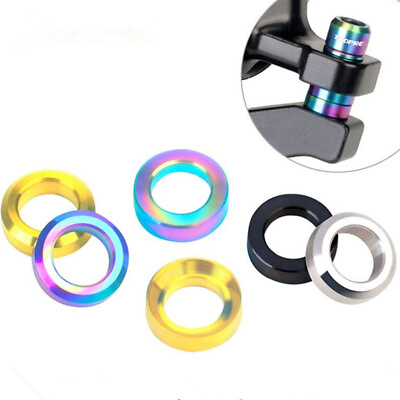 #ad 4Pcs Bike Bicycle M6 Concave and Convex Washer Spacer For Disc Brake Calipe $9.61