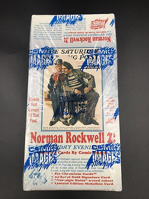 #ad COMIC IMAGES Norman Rockwell Saturday Evening Post Series 2 Card Box 48 Packs $49.95