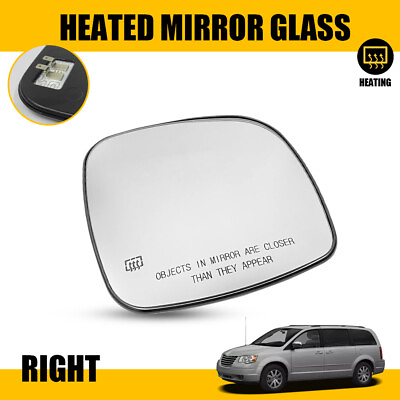 #ad Rear View Heated Mirror Glass Right Passenger For 2008 2016 Dodge Grand Caravan $16.14