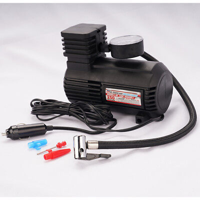 #ad Mini Portable Air Compressor Electric Tire Inflator Pump 12 Volt Car 250 PSI $19.99