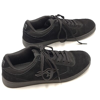 #ad Air Speed Men#x27;s Black Suede Lace Up Skate Sneaker Shoes Size US 10 $33.42