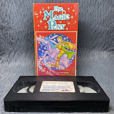 #ad The Magic Pony: VHS Tape 1990 United American Video Animated Cartoon Rare Show $14.99