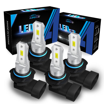 #ad 90059006 LED Combo COB LED Headlight Kit 6000LM Light Bulbs Hi Low Beam 6000K $34.99