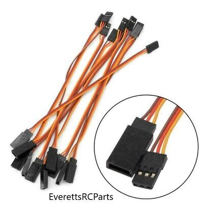 #ad 10pc 200MM Servo Extension Male to Female Lead Wire Cable For RC Futaba JR $8.80