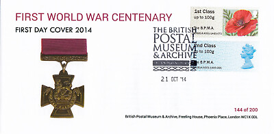 #ad 104253 CLEARANCE First World War Centenary BPMA London 2014 No. 144 of 200 GBP 12.73