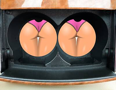 #ad Sexy Butt in Pink Panties Car Coasters set of 2 $5.00