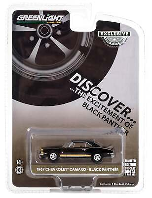 #ad Greenlight 1967 Chevrolet Camaro Black Panther Hobby Exclusive 1:64 $6.99