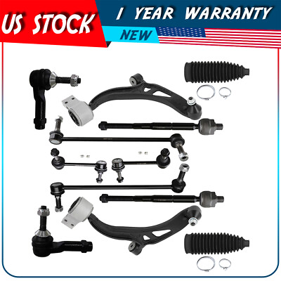 #ad 12pcs Front Lower Control Arm Ball Joint Tie Rod End For 2011 2017 Ford Explorer $185.59