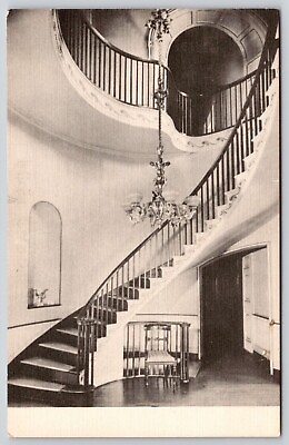 #ad Staircase Wickham Valentine House Robert Mills Architect Museum VNG VA Postcard $12.00