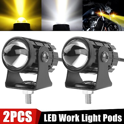 #ad 2x LED Work Light Bar Spot Pods Off Road Driving Auxiliary Fog Lamp Yellow White $13.98