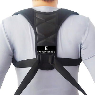 #ad Posture Corrector Unisex USA Designed Back Brace EasyLiving100 Corp. Bonus Gift $29.99