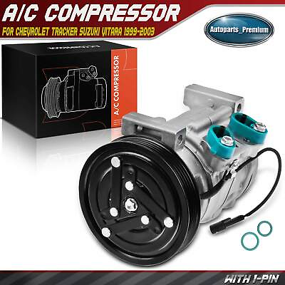 #ad AC Compressor w Clutch for Chevrolet Tracker Suzuki Vitara 1999 2003 1.6L 2.0L $96.99