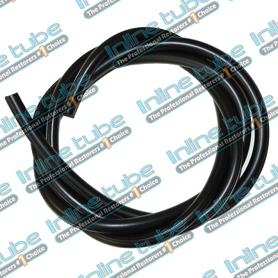 #ad 1964 81 Gm Vacuum Engine Hose Ribbed Black Stripe 5 32 3Ribs Sold 4 Foot Section $15.95