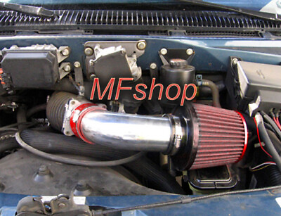 #ad Red For 1996 2005 Chevy Astro Van GMC Safari 4.3L V6 Air Intake Kit Filter $49.50