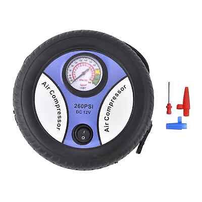 #ad Blue Compact Portable Electric Mini DC 12V Air Compressor Tire Inflator Gifts $18.95