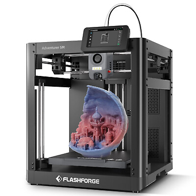 #ad FLASHFORGE 3D Printer Adventurer 5M Core XY Fully Auto Leveling Max 600mm s US $399.00