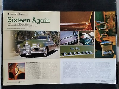 #ad 1949 Packard Eight 4 Page Original Article $6.99
