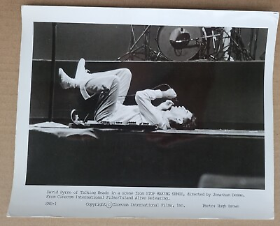 #ad David Byrne in Stop Making Sense Cinecom Press Photo 1984 Talking Heads $17.00