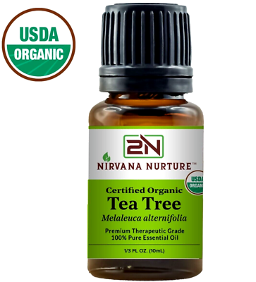 #ad OrganicTea Tree Essential Oil USDA Certified 100% Pure Therapeutic Grade Natural $9.99