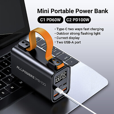 #ad Power Bank 24000mAh USB Type C Input Fast Charge Battery Charger For Universal $54.00