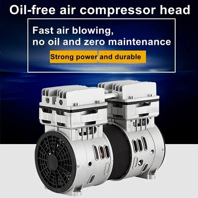 #ad Silent All copper Air Compressor Head Silent Inflatable Pump Accessories Tools $393.30