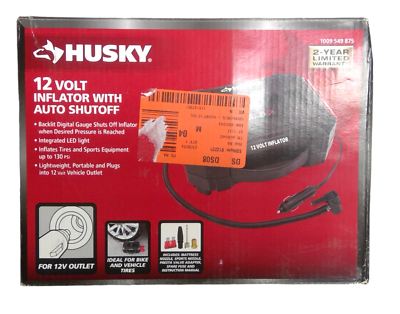 #ad USED Husky Inflator with Auto Shut Off 12V 1009 549 875 $29.74