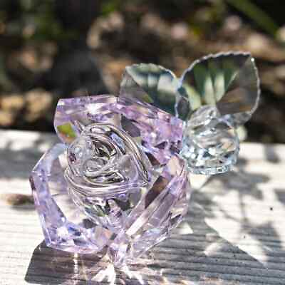 #ad Crystal Rose Crystal Anniversary Christmas Valentine#x27;s Day Mother#x27;s Day Gift $38.41